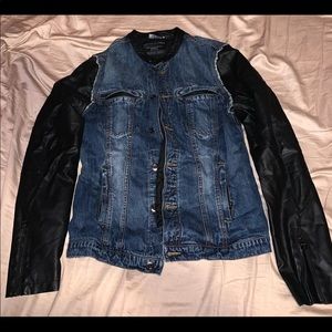 Zara Denim Moto Jacket